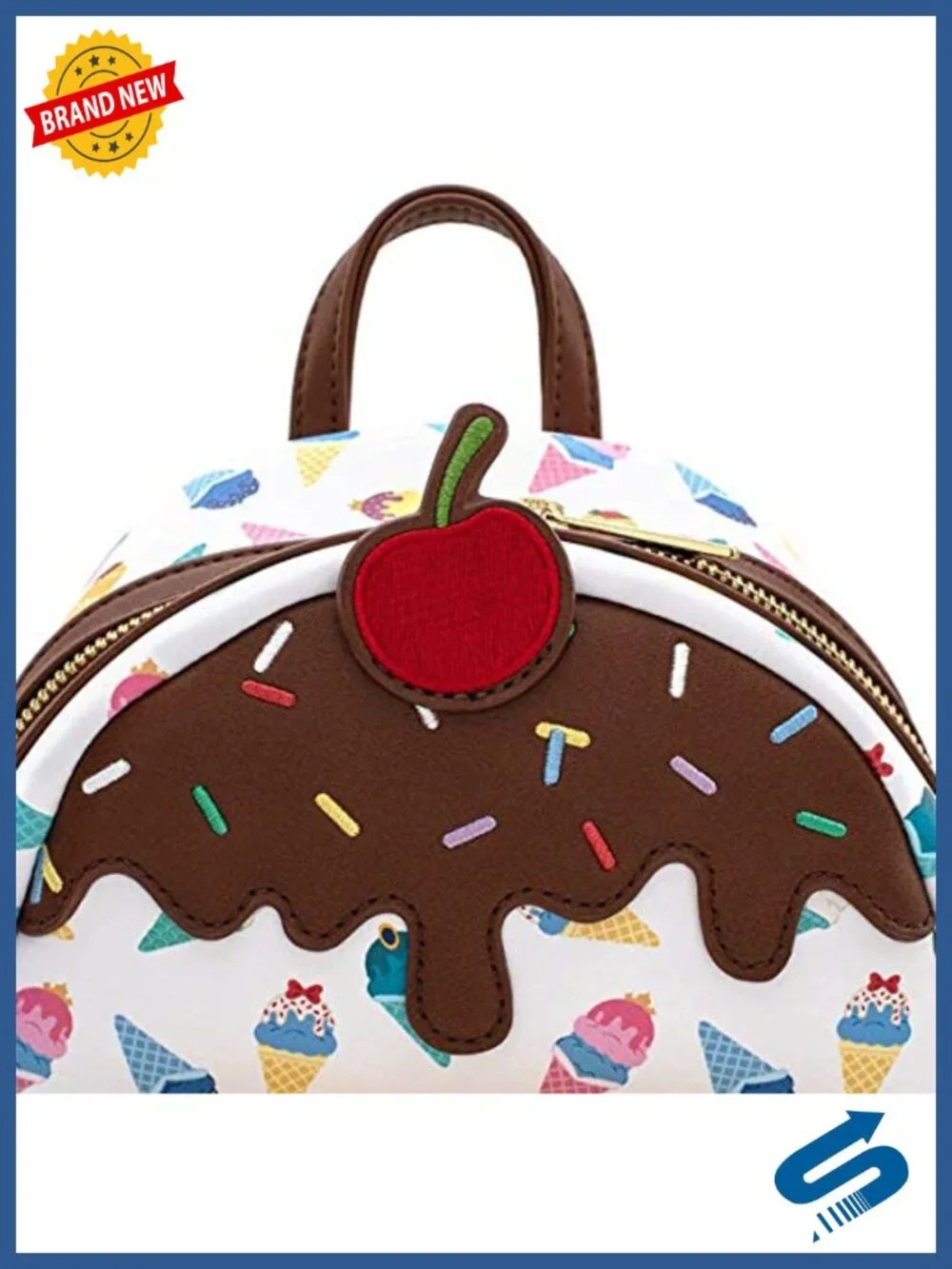 Loungefly Disney Princess Ice Cream Mini-Backpack Faux Leather Daypack